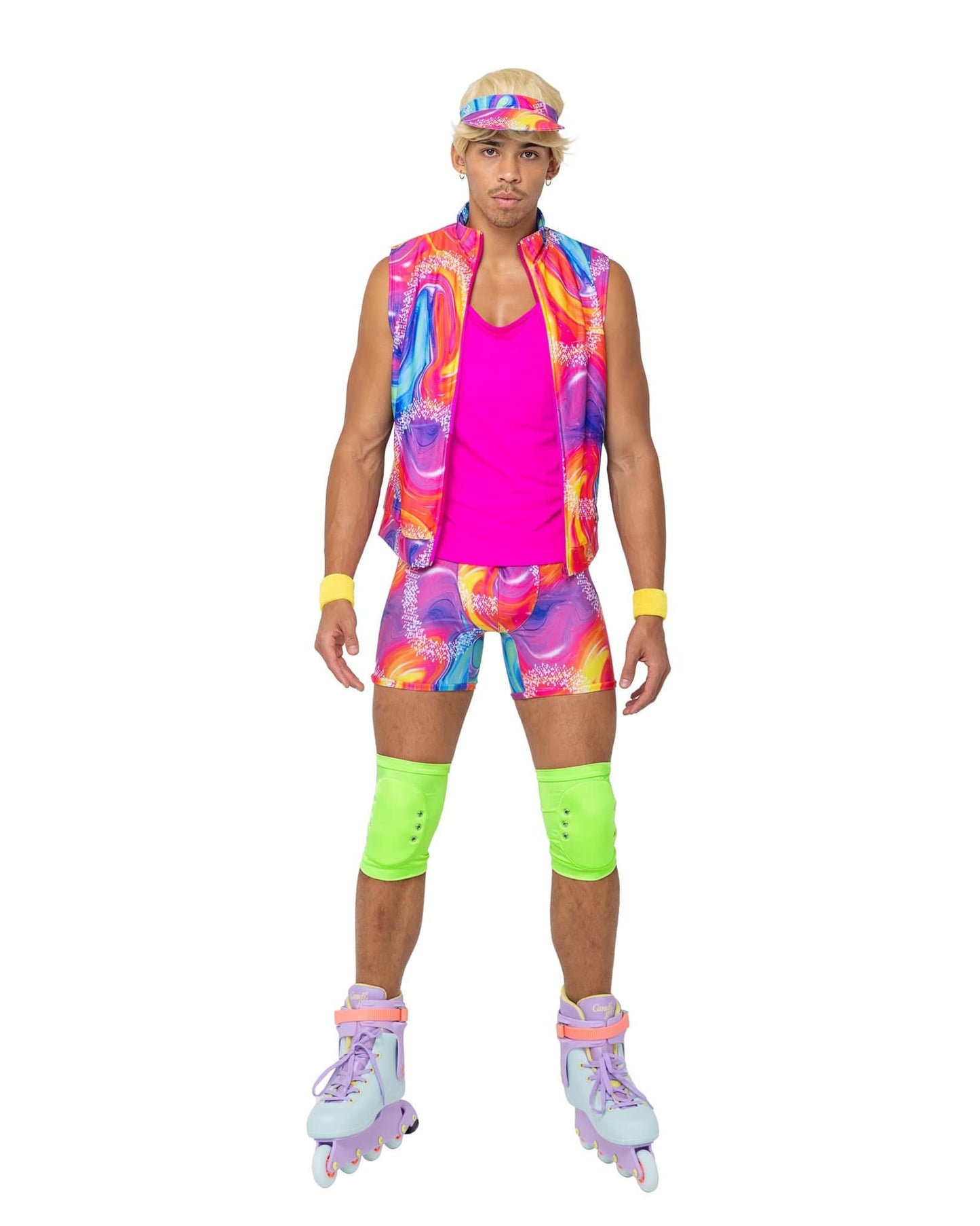 6189 - 6PC Mens Retro Rollerblade Stud - Eye Candy Sensation