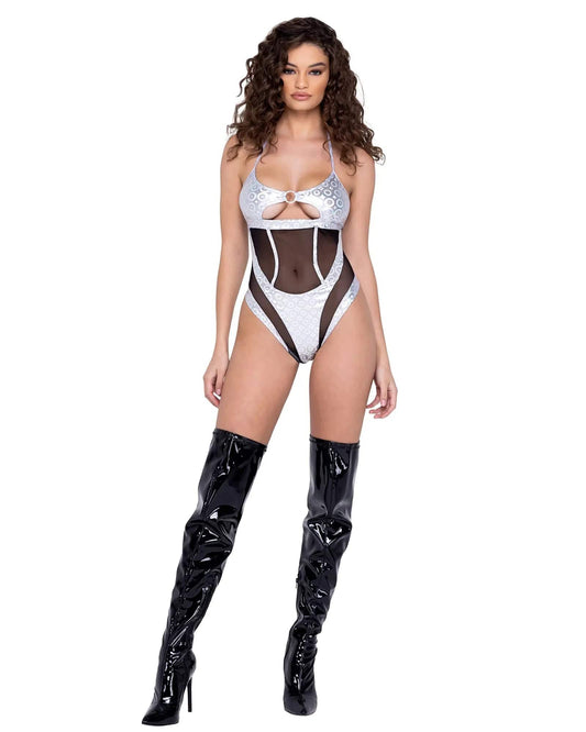 6288 - Ring Hologram & Sheer Romper Eye Candy Sensation