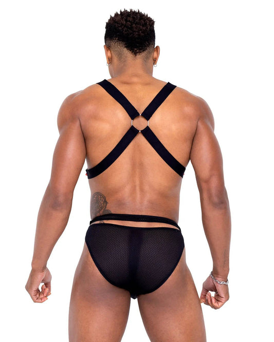 6340 - Mens Pride Criss-Cross Swim Briefs Eye Candy Sensation