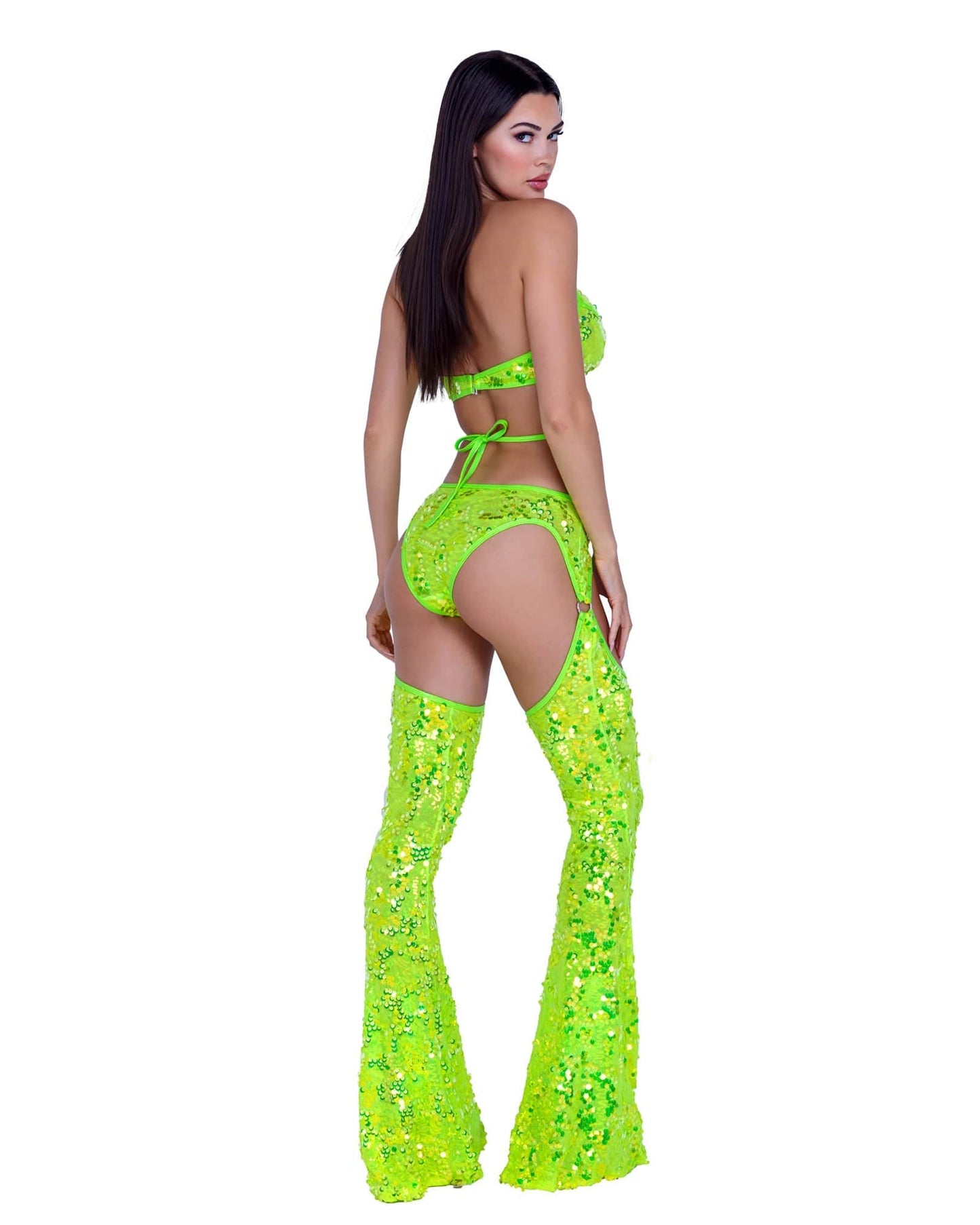 6411 - Sequin Criss Cross Top with Ring Hardware Roma Costume, Inc.