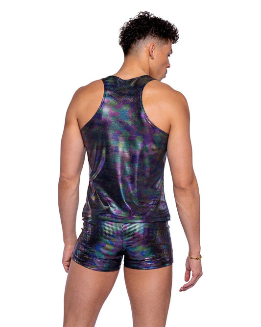 6530 - Rainbow Shimmer Camouflage Shorts Roma Costume, Inc.