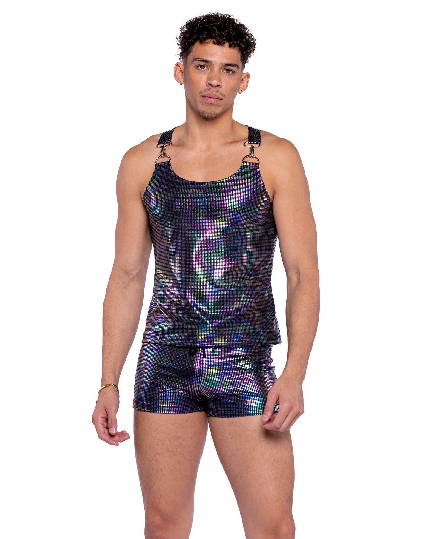 6530 - Rainbow Shimmer Camouflage Shorts Roma Costume, Inc.