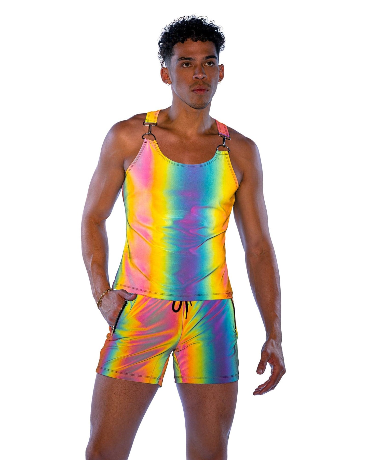 6538 - Reflective Shorts with Zipper Pockets Roma Costume, Inc.