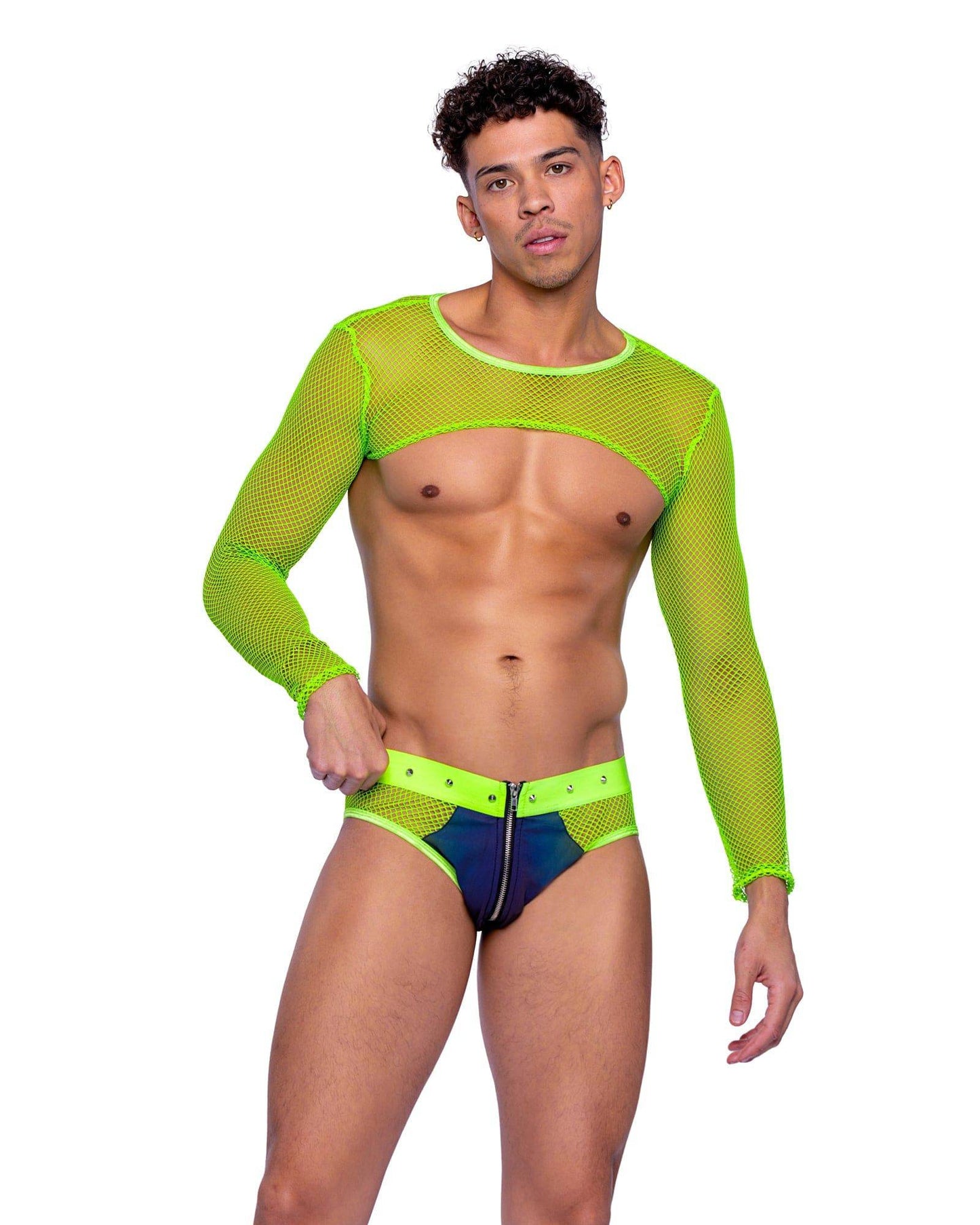 6540 - Reflective & Fishnet Briefs Roma Costume, Inc.