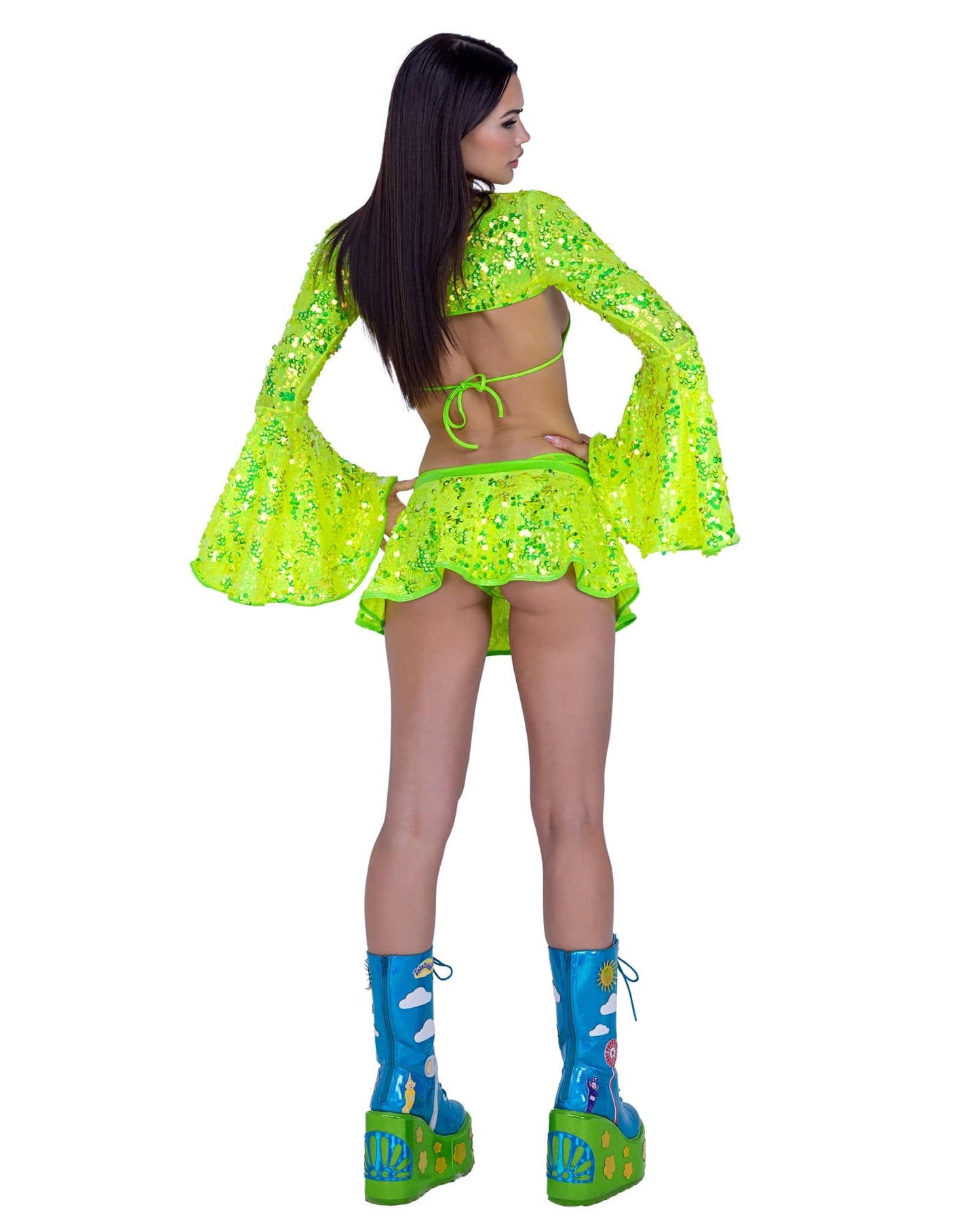 6414 - Sequin Flare Skirt Roma Costume, Inc.