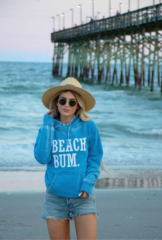 Beach Bum Vintage hoodie Plus Size Ocean and 7th