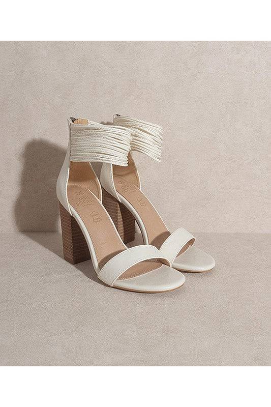 BLAIR-ANKLE STRAP HIGH HEELS Eye Candy Sensation