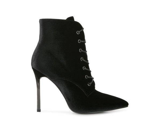 BORNSTA Velvet High Heeled Velvet Boots Eye Candy Sensation