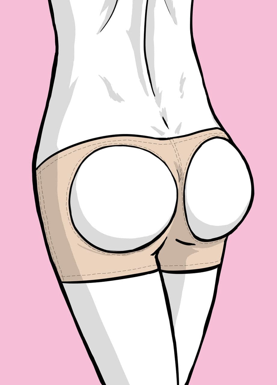 BW1649 Butt Booster Boyshort Eye Candy Sensation