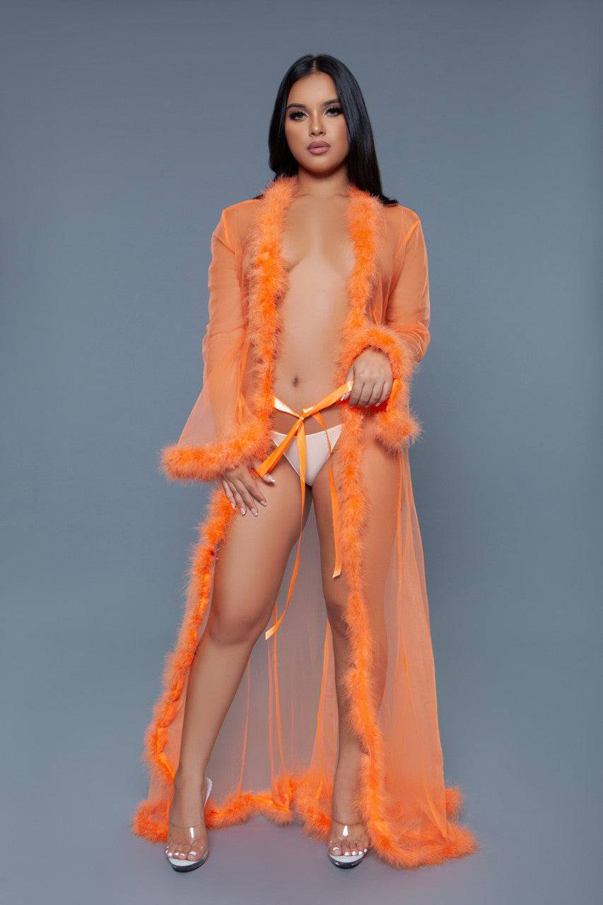 BW1650NOR Marabou Robe Eye Candy Sensation