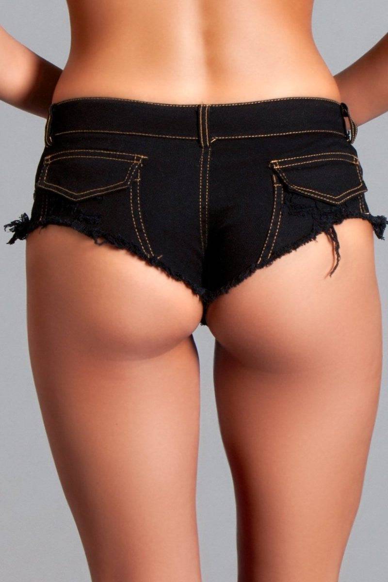 BWJ3BK Baby Got Back Booty Shorts - Eye Candy Sensation