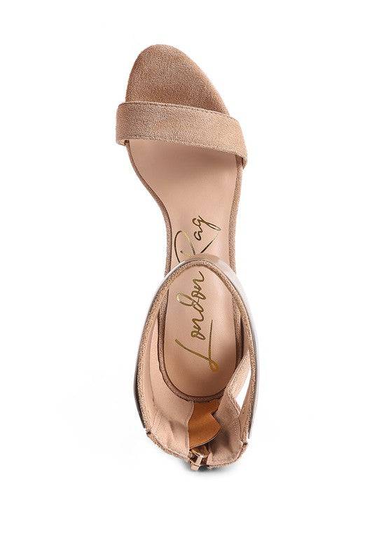 COSMO GIRL METAL BAND HIGH HEELED SANDALS Eye Candy Sensation