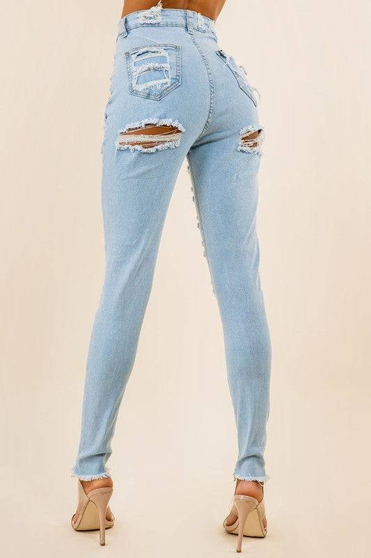 DENIM JEANS MULTI CUT Eye Candy Sensation