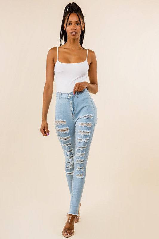 DENIM JEANS MULTI CUT Eye Candy Sensation