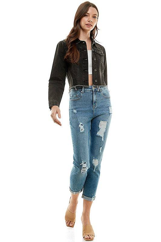 Destructed Cuffed Boyfriend Jean Eye Candy Sensation