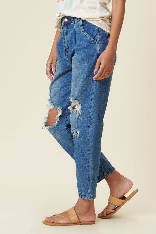 Distressed Slouchy Jean Eye Candy Sensation