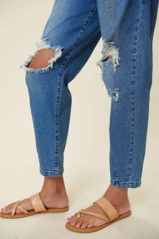 Distressed Slouchy Jean Eye Candy Sensation