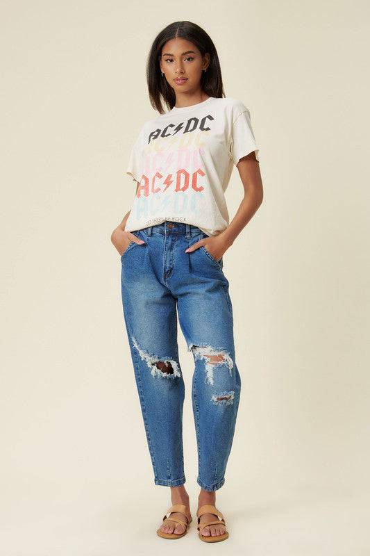 Distressed Slouchy Jean Eye Candy Sensation
