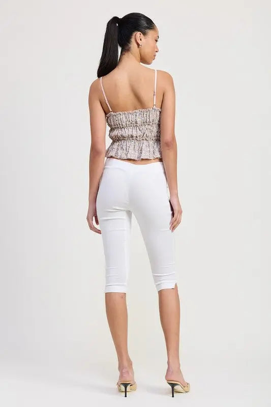 FLORAL TIERED RUFFLE TOP Emory Park