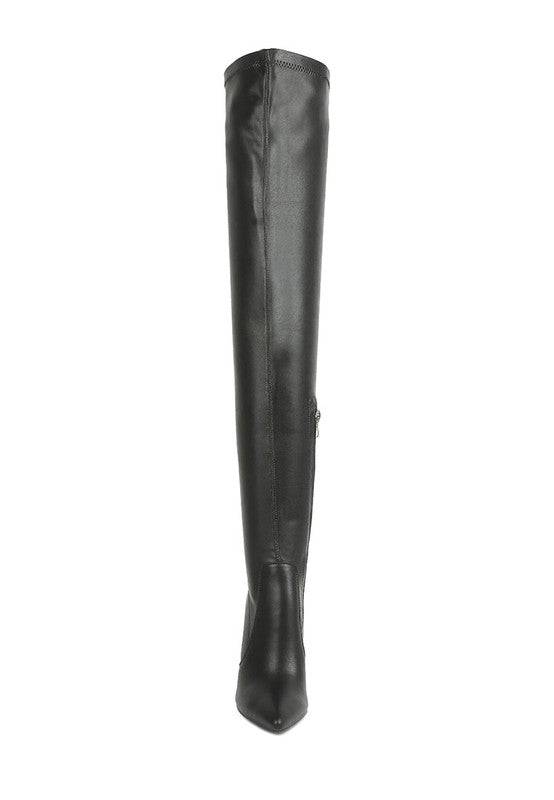 Gush Over Knee High Heel Boots Eye Candy Sensation