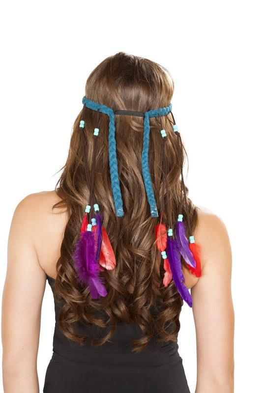 H4725 - Turquoise Indian Headband Eye Candy Sensation