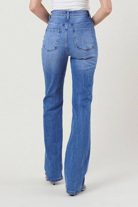 HIGH RISE DISTRESSED STRAIGHT LEG Eye Candy Sensation