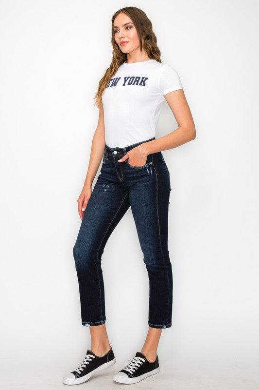 HIGH RISE SKINNY STRAIGHT JEANS Eye Candy Sensation