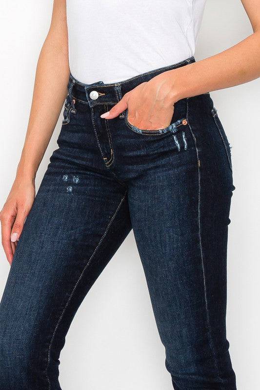 HIGH RISE SKINNY STRAIGHT JEANS Eye Candy Sensation