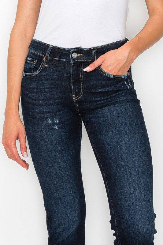 HIGH RISE SKINNY STRAIGHT JEANS Eye Candy Sensation
