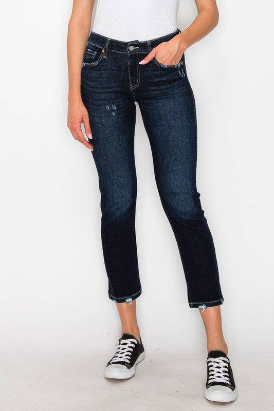 HIGH RISE SKINNY STRAIGHT JEANS Eye Candy Sensation