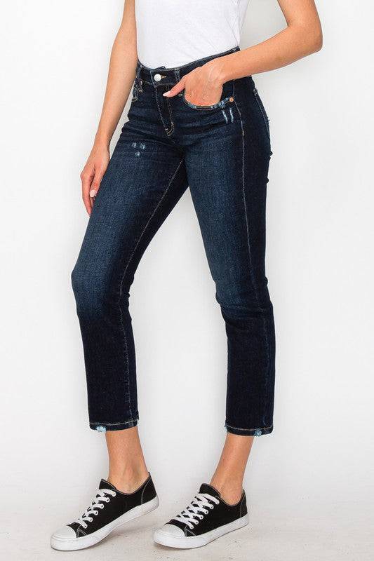 HIGH RISE SKINNY STRAIGHT JEANS Eye Candy Sensation