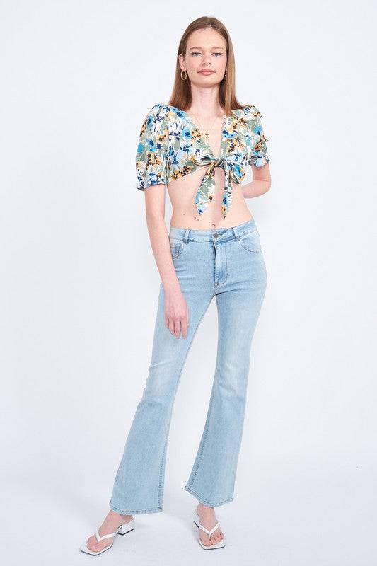 HIGH WAISTED WIDE LEG DENIM JEANS Eye Candy Sensation
