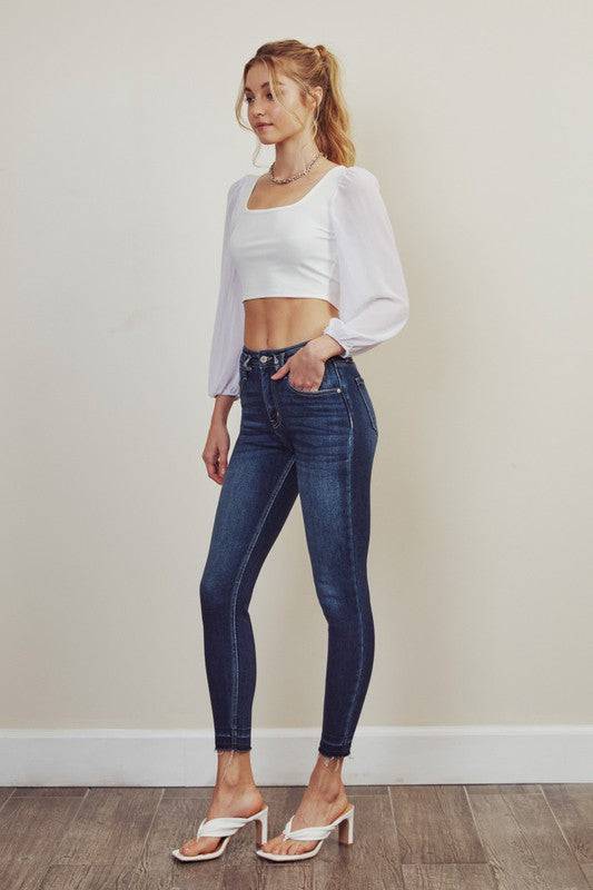 High Rise Ankle Skinny Jeans Eye Candy Sensation