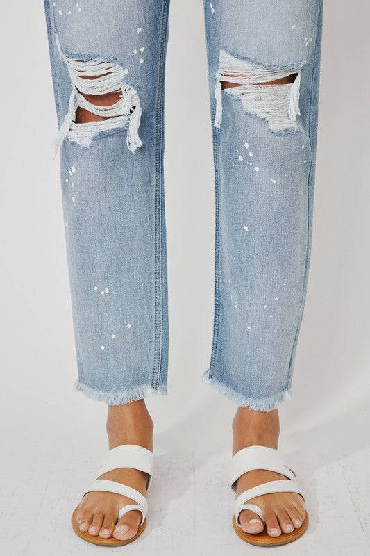 High Rise Slim Straight Jeans Eye Candy Sensation