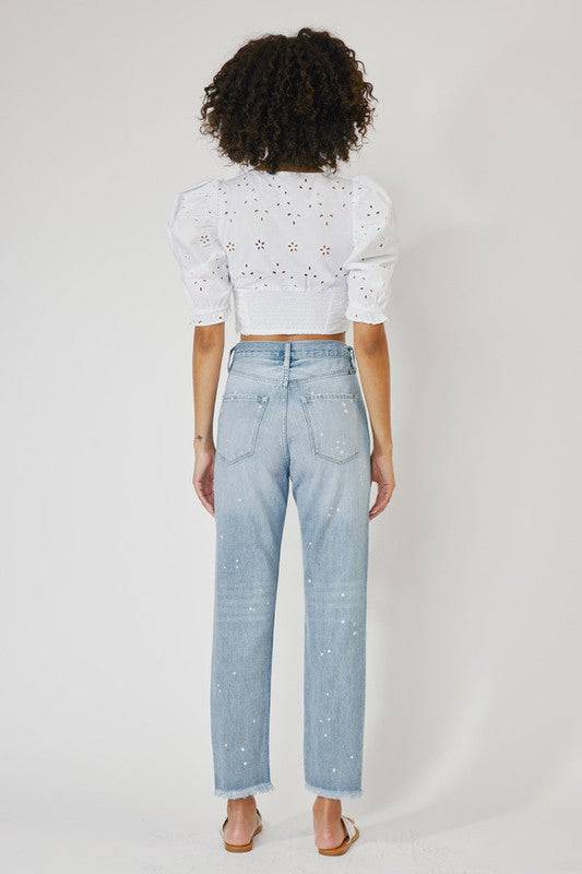 High Rise Slim Straight Jeans Eye Candy Sensation