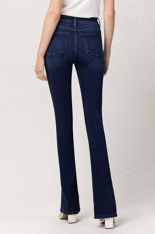 High Rise Slim Straight W/Slit Eye Candy Sensation