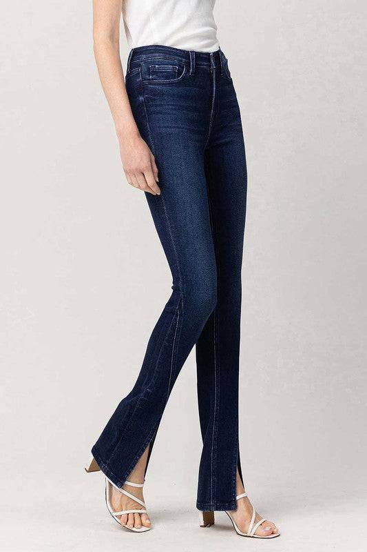 High Rise Slim Straight W/Slit Eye Candy Sensation