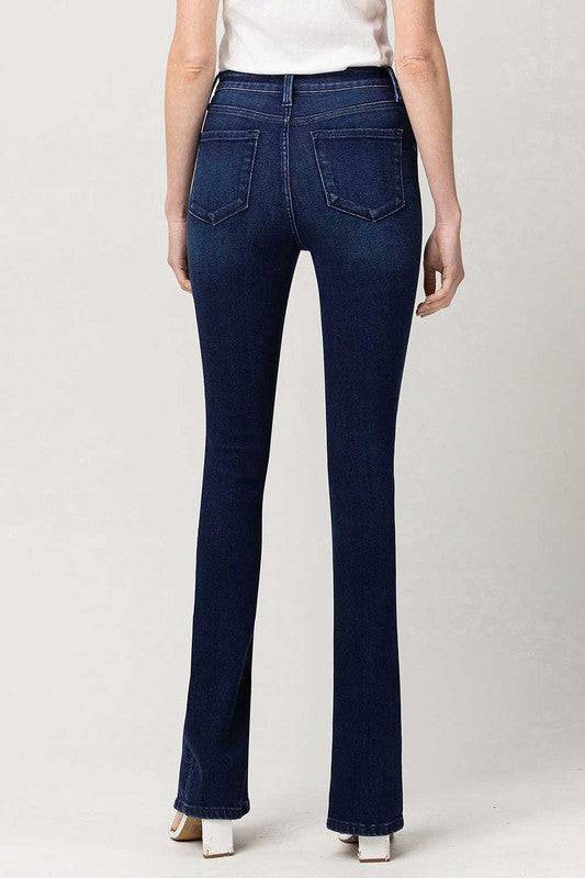 High Rise Slim Straight W/Slit Eye Candy Sensation
