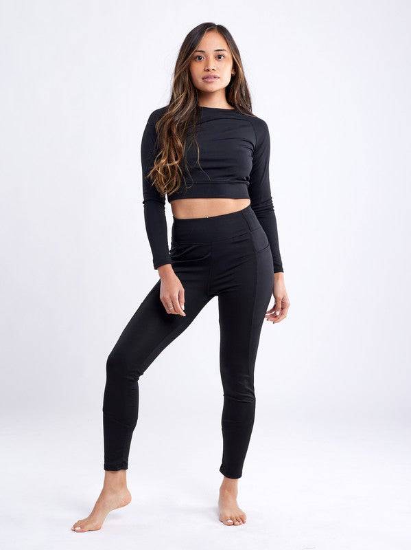 High-Waisted Classic Gym Leggings w Pockets Eye Candy Sensation