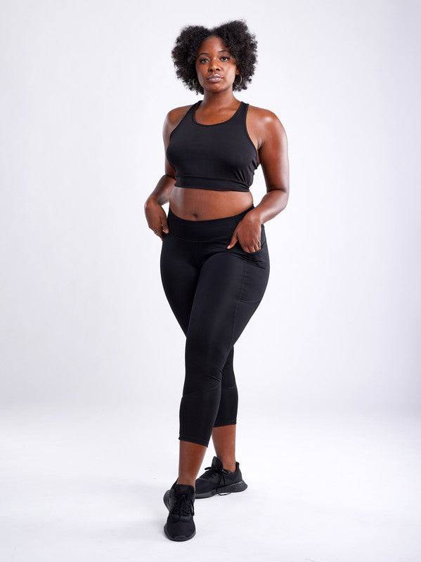 High-Waisted Classic Gym Leggings w Pockets Eye Candy Sensation
