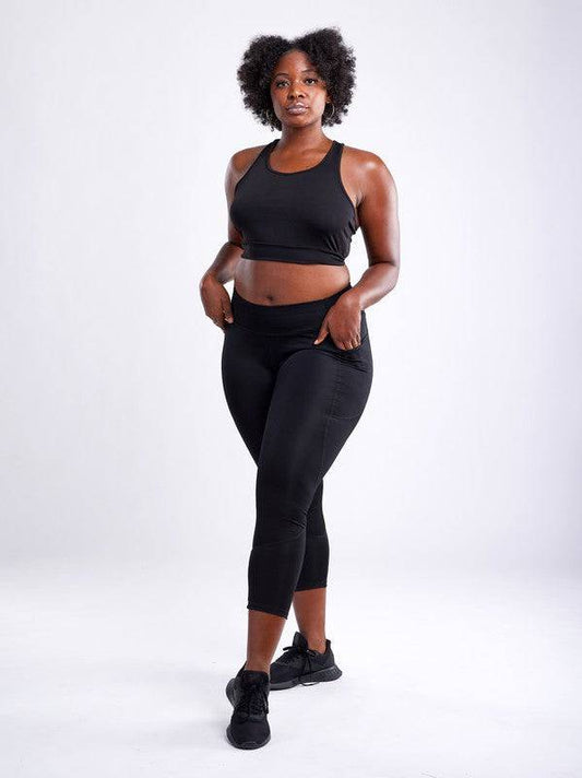 High-Waisted Classic Gym Leggings w Pockets Eye Candy Sensation