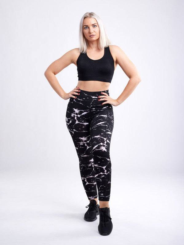 High-Waisted Classic Gym Leggings w Pockets Eye Candy Sensation