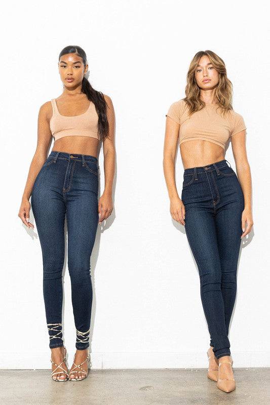 High Waisted Classic Skinny Eye Candy Sensation