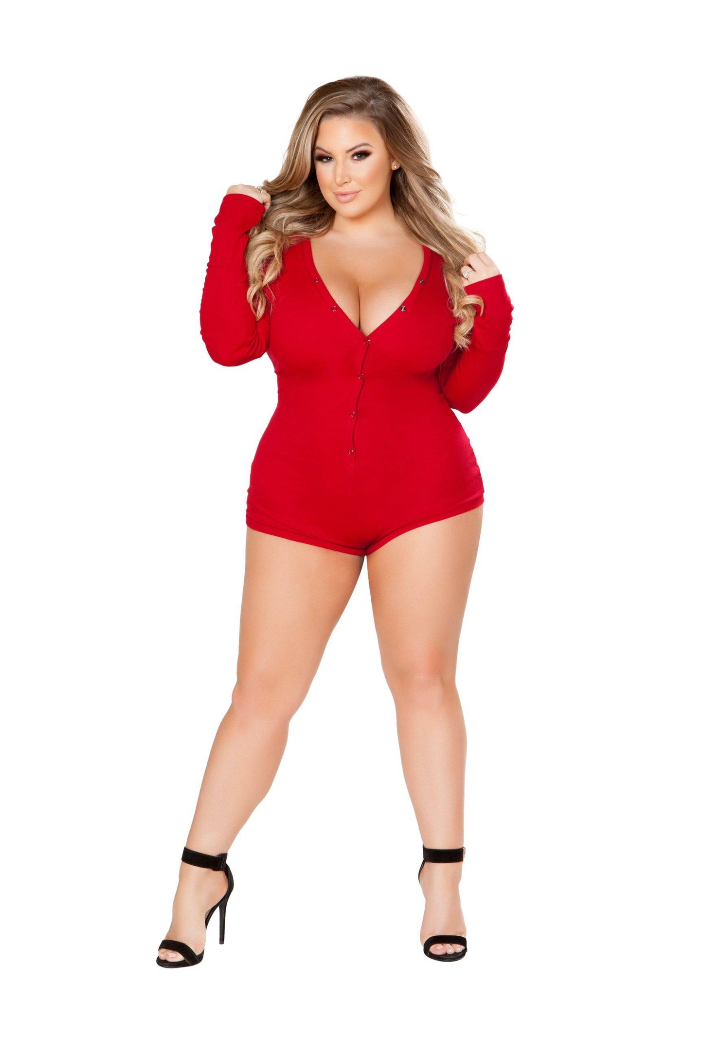 LI211 - Cozy and Comfy Sweater Romper Roma Confidential