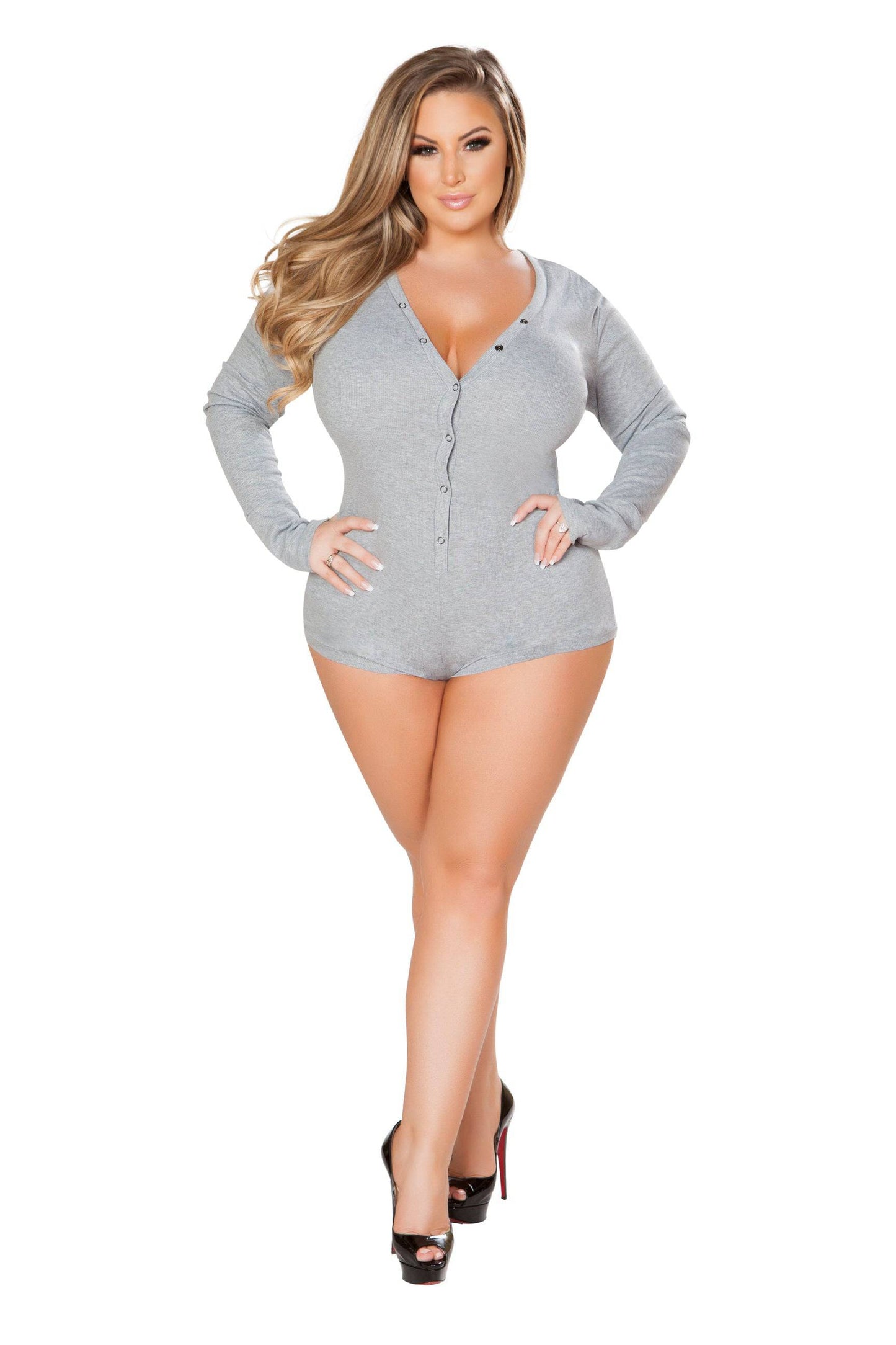 LI211 - Cozy and Comfy Sweater Romper Roma Confidential