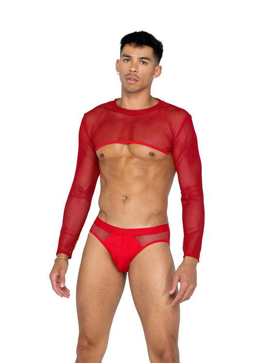 LI589 - Mens X-Posed Crop Top Eye Candy Sensation