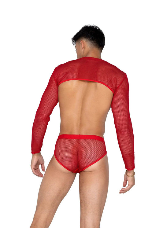 LI589 - Mens X-Posed Crop Top Eye Candy Sensation