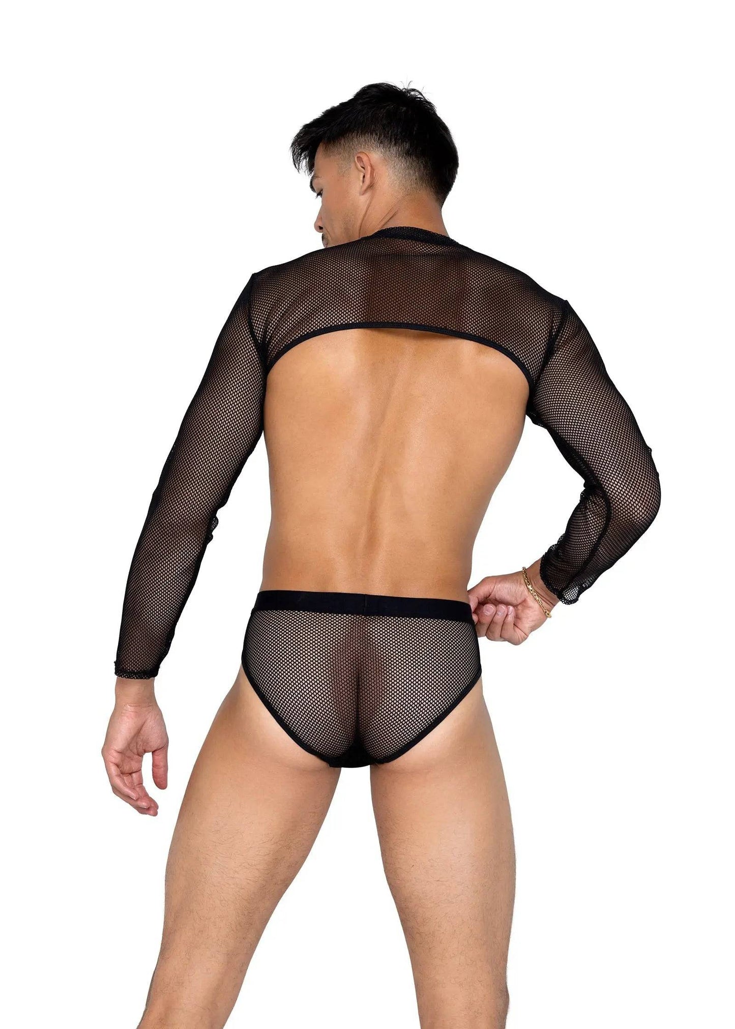 LI589 - Mens X-Posed Crop Top Eye Candy Sensation