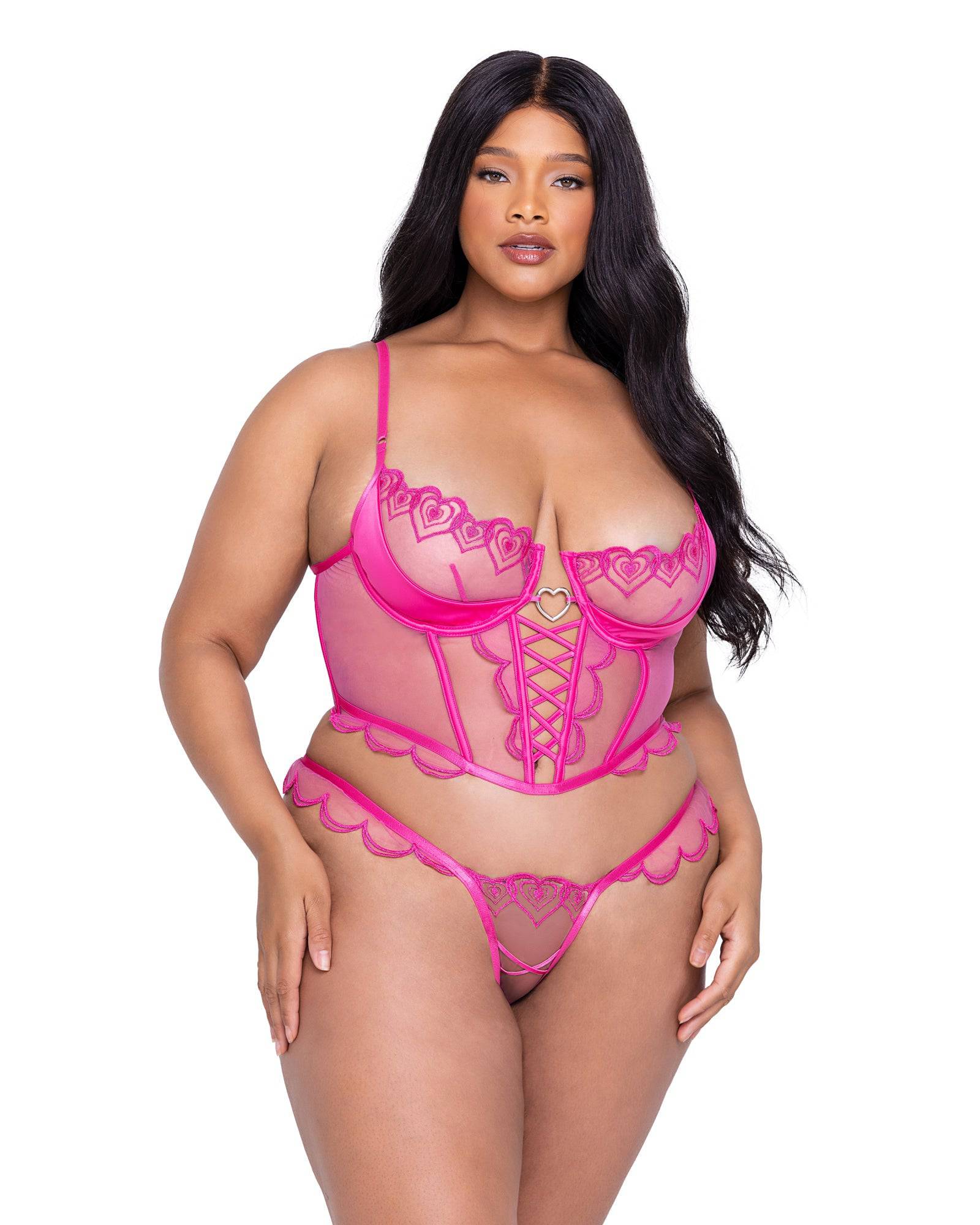 LI622 - Bubblegum Heart  2-Piece Bustier Set Roma Costume, Inc.
