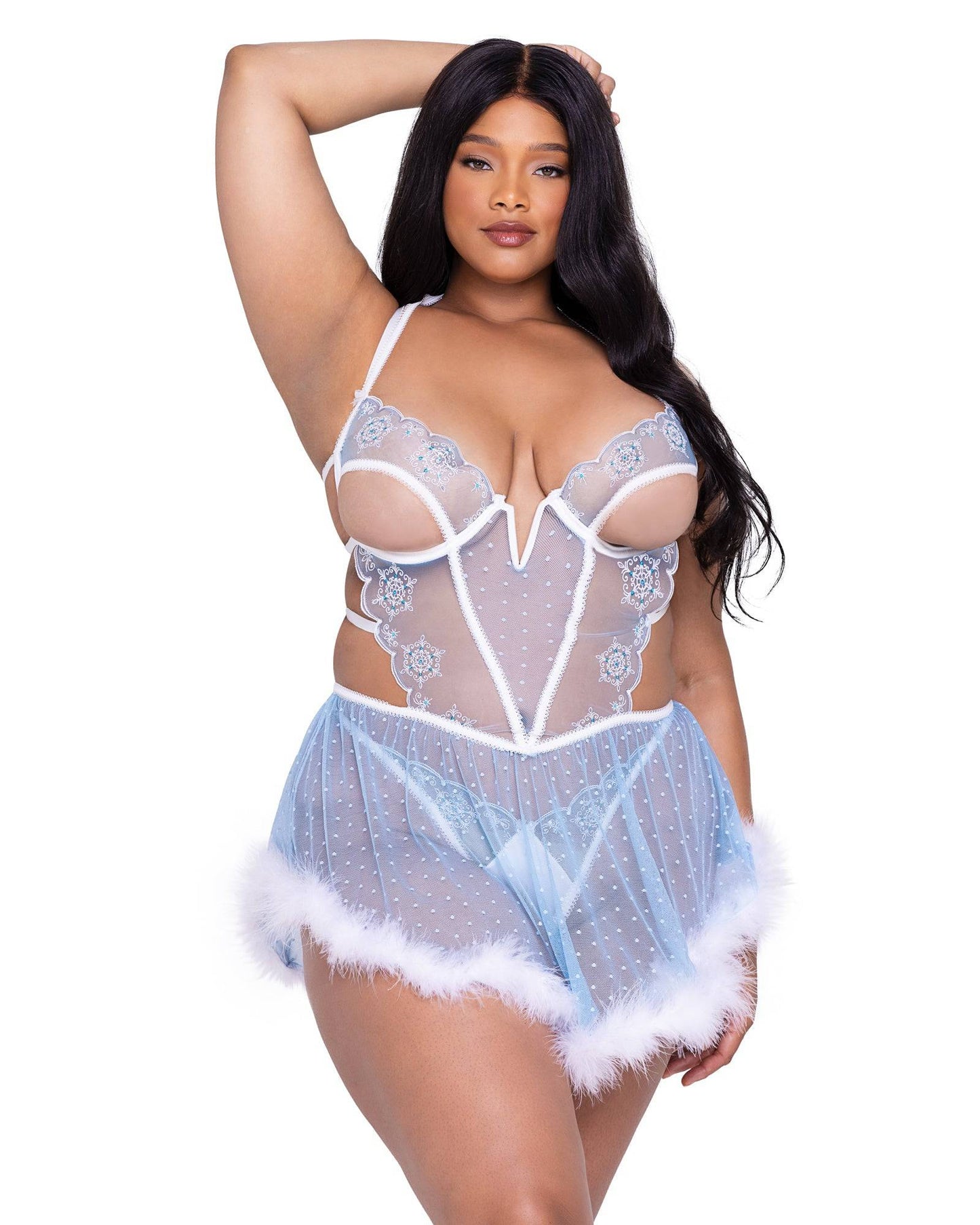 LI630 - Snow Queen Babydoll 2-Piece Set Roma Costume, Inc.